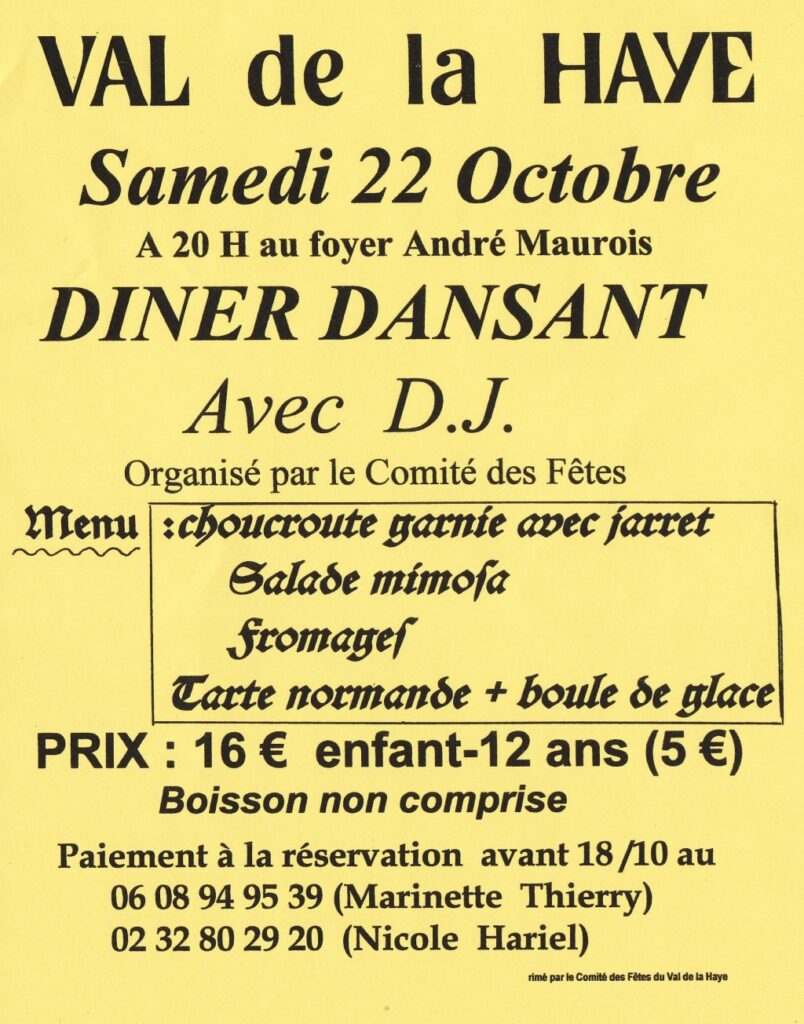 diner dansant