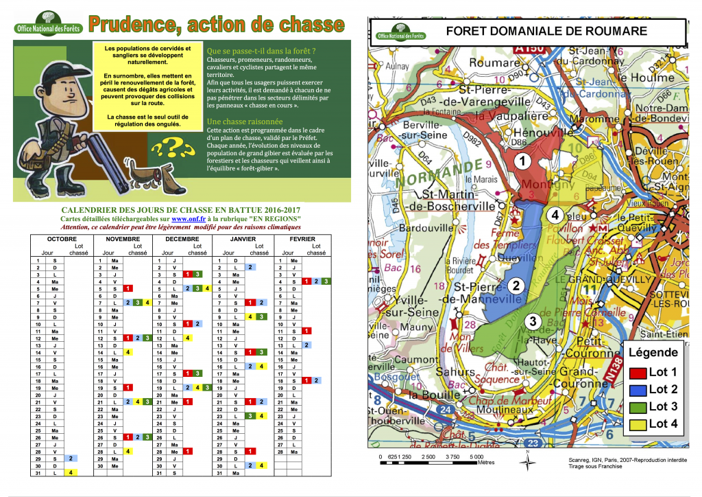 La chasse en foret domaniale de Roumare Val de la Haye