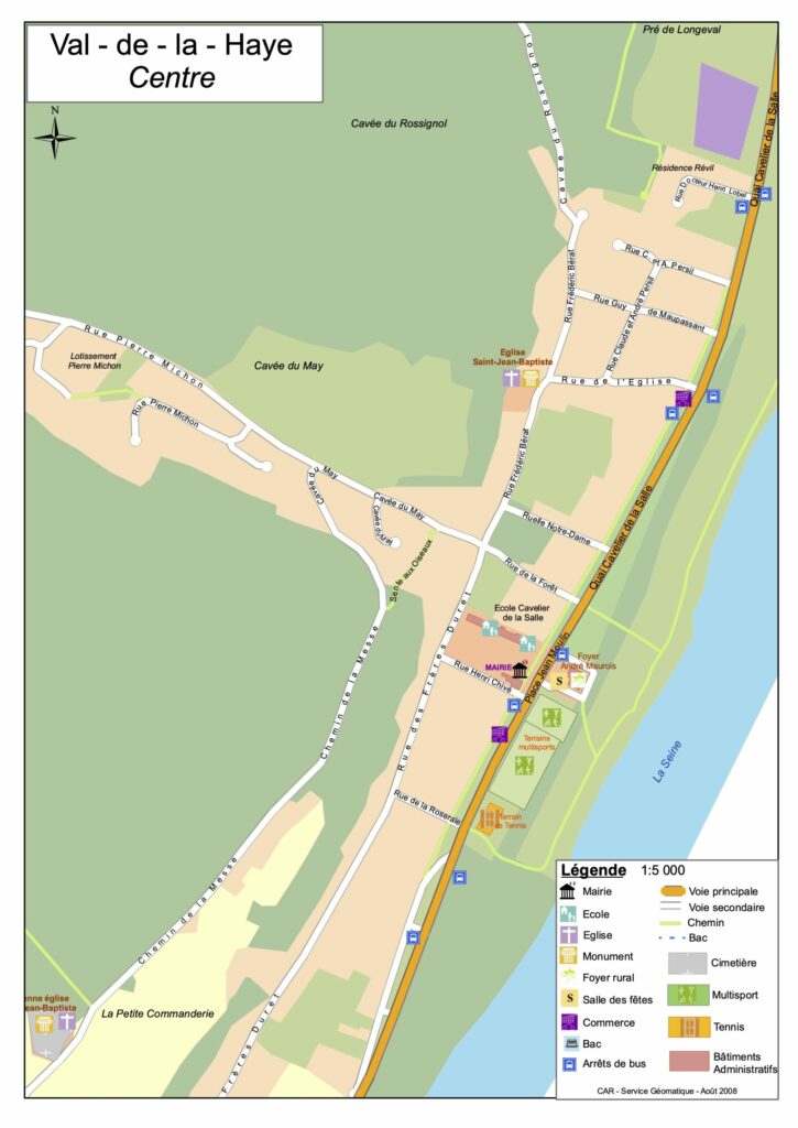 plan Val de la Haye centre