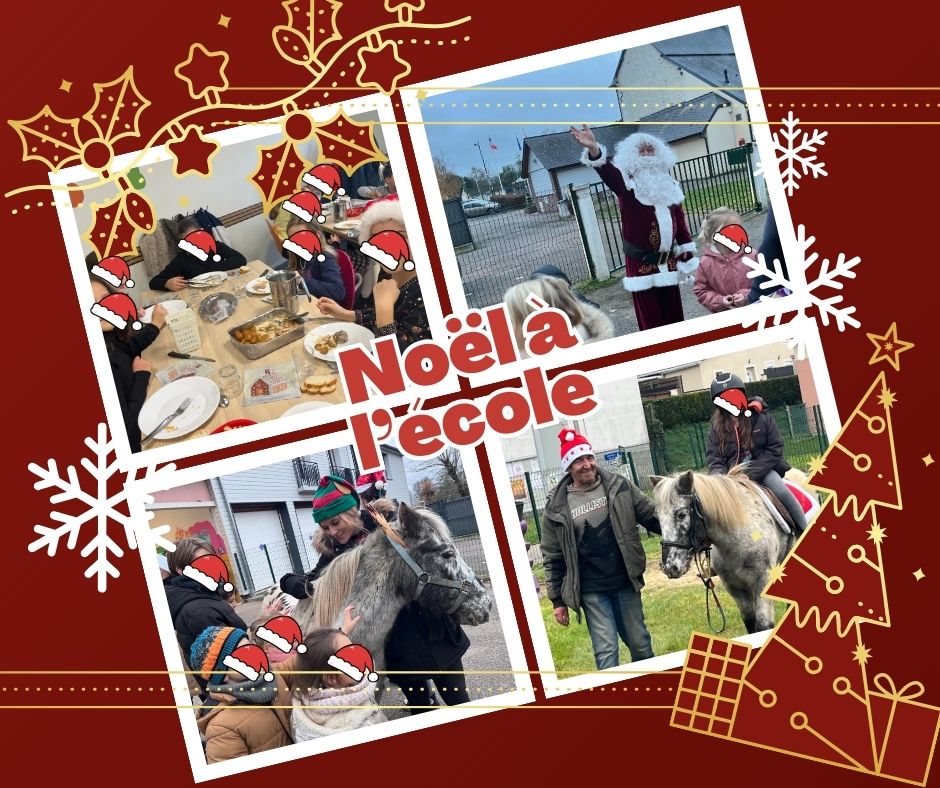 Un bon repas, des poneys, des cadeaux… et le Père Noël !